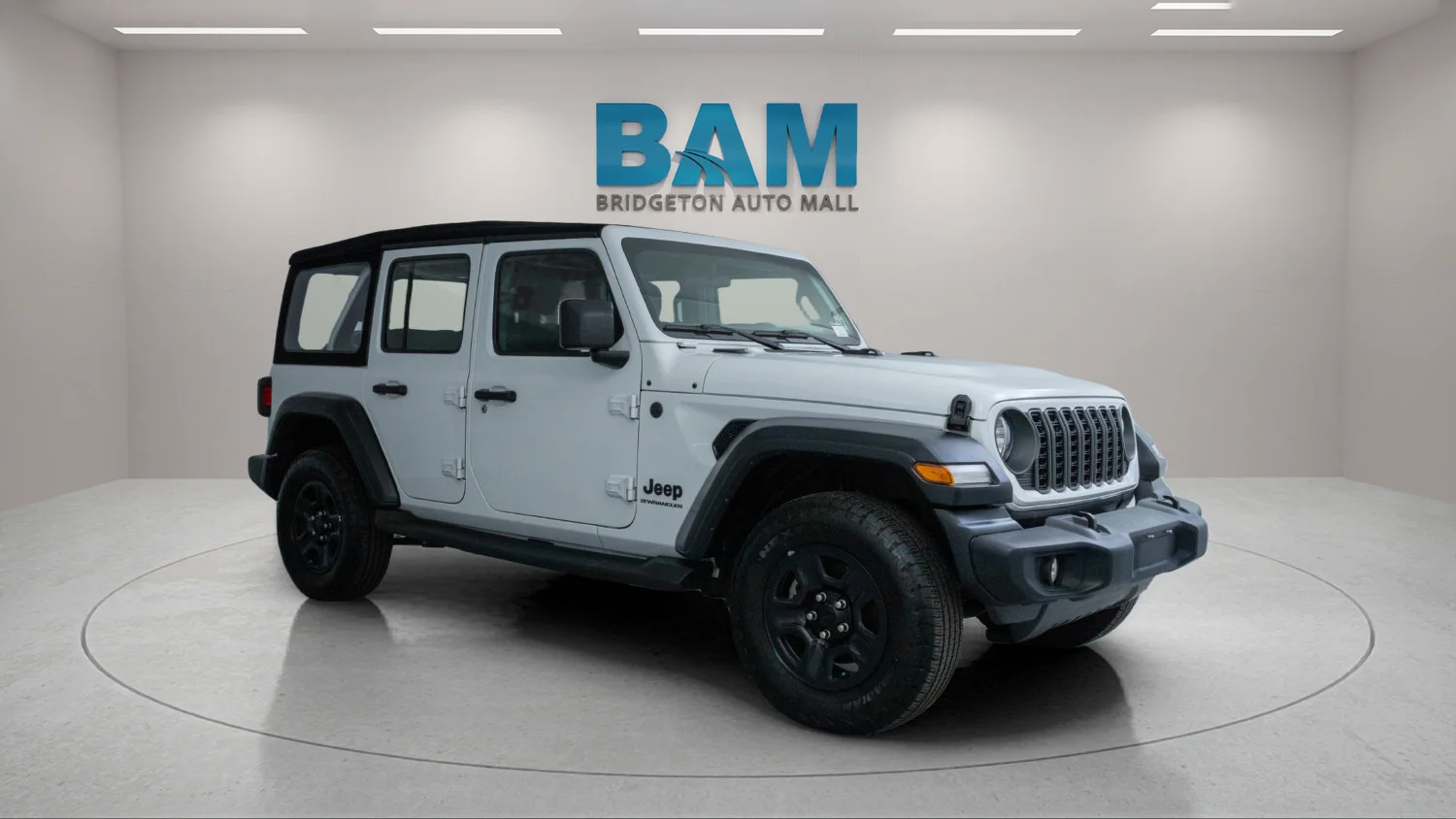 Used 2024 White Jeep 4-Door Sport 4x4 image 1