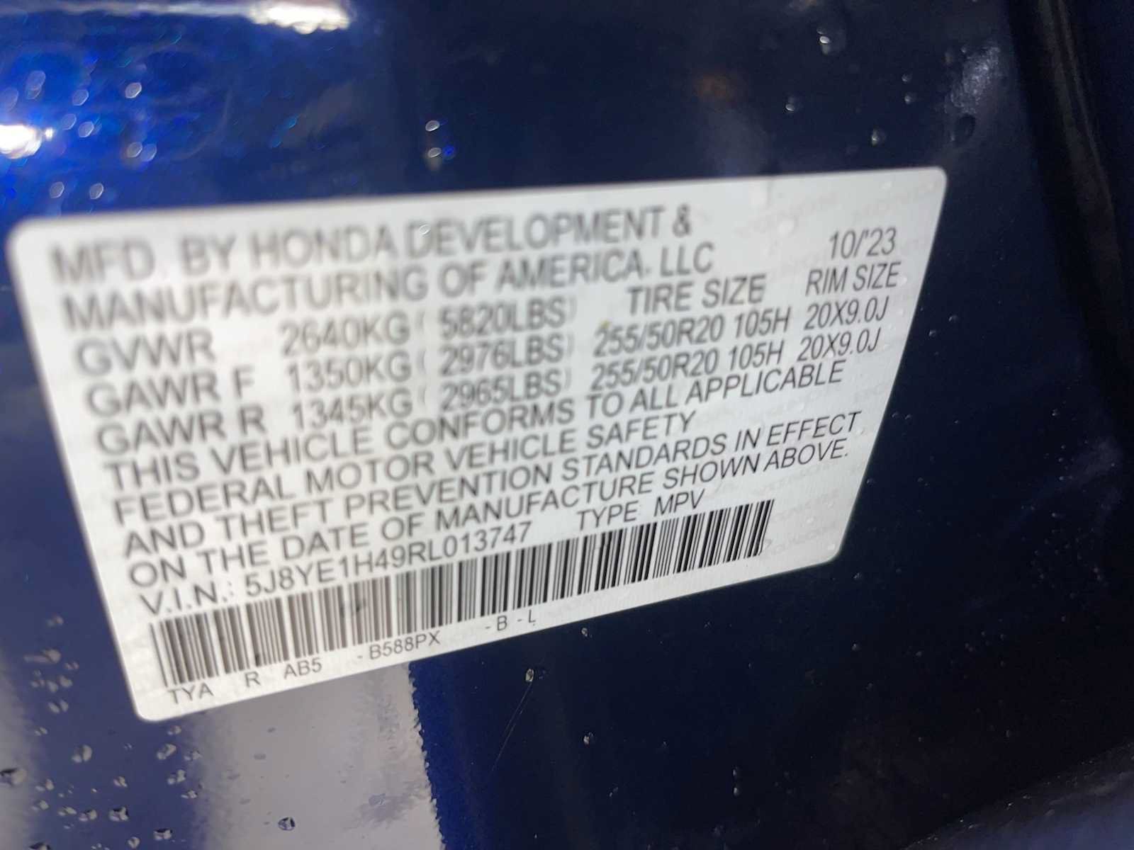 Certified Used 2024 Fathom Blue Pearl Acura w/Technology Package image 48