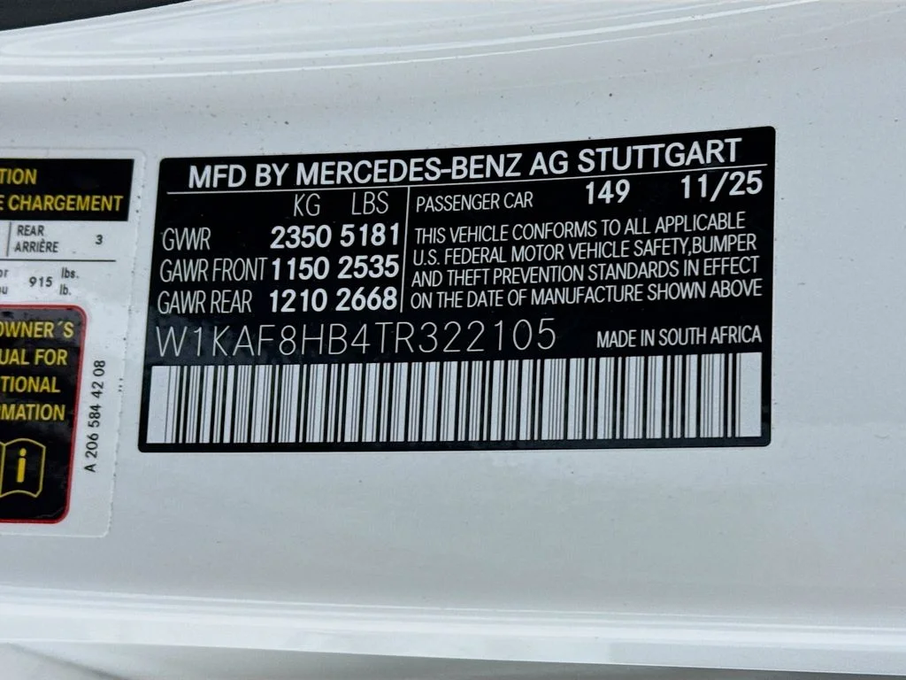 New 2026 Polar White Mercedes-Benz C 43 AMG® image 33