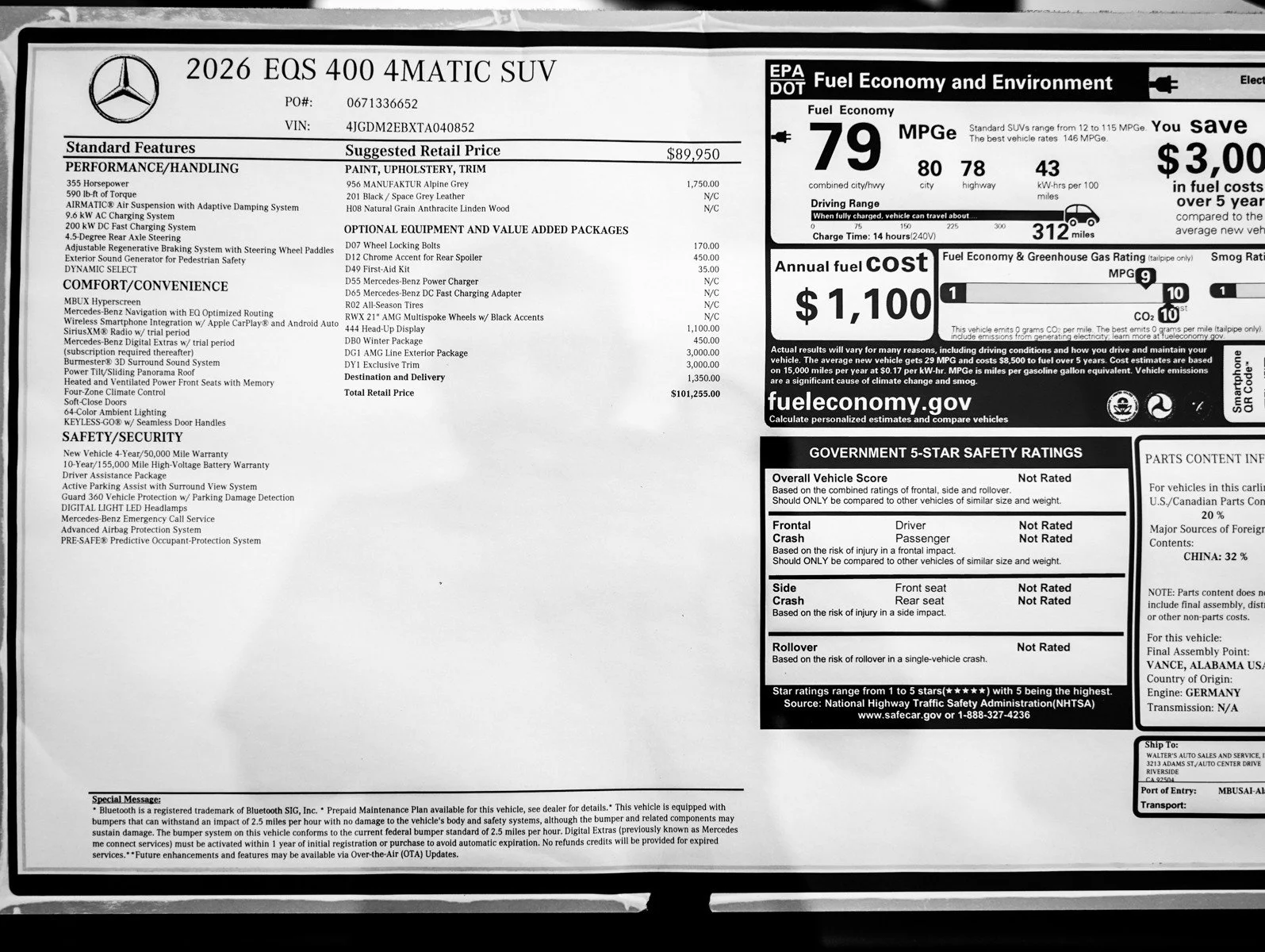 New 2026 Alpine Grey Mercedes-Benz 400 4MATIC® image 24