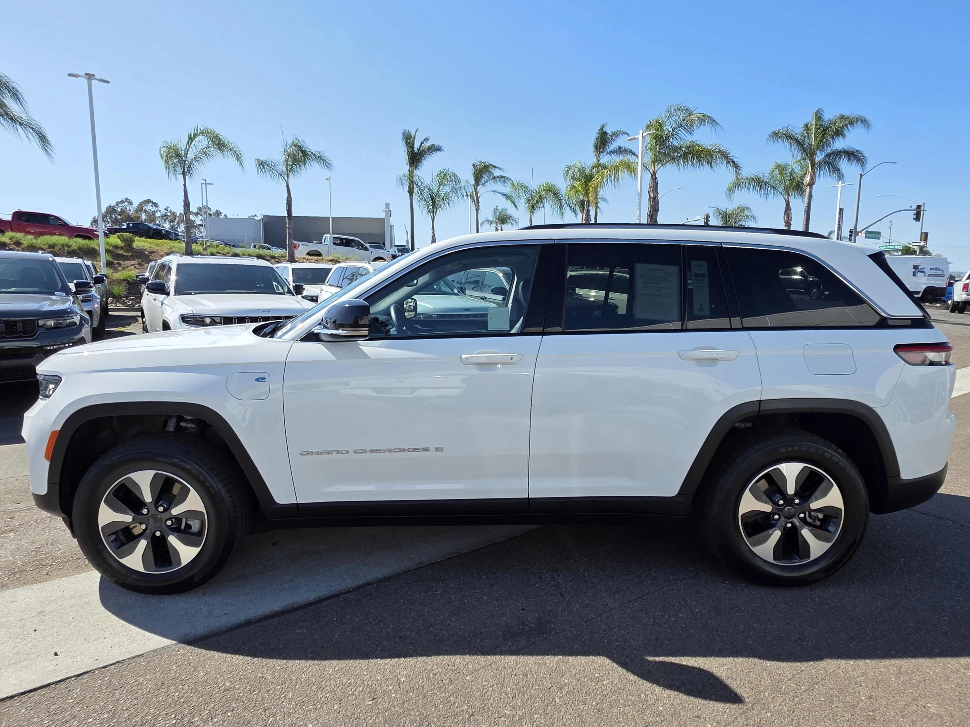 Used 2023 Bright White Clearcoat Jeep 4xe image 2