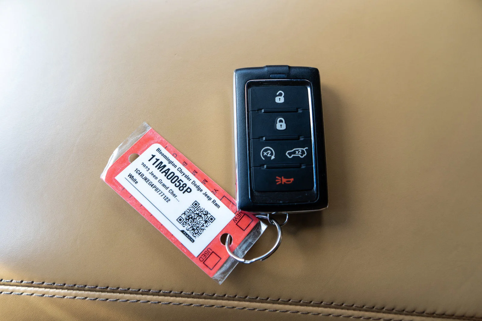 Used 2023 Bright White Clearcoat Jeep Summit image 35