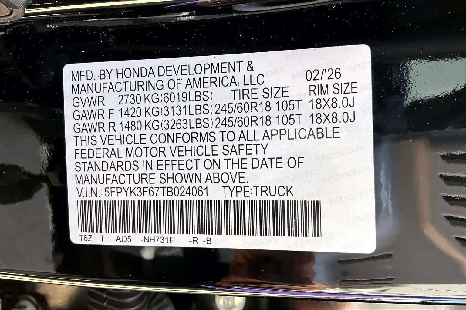 2026 Honda Ridgeline TrailSport - Photo 20