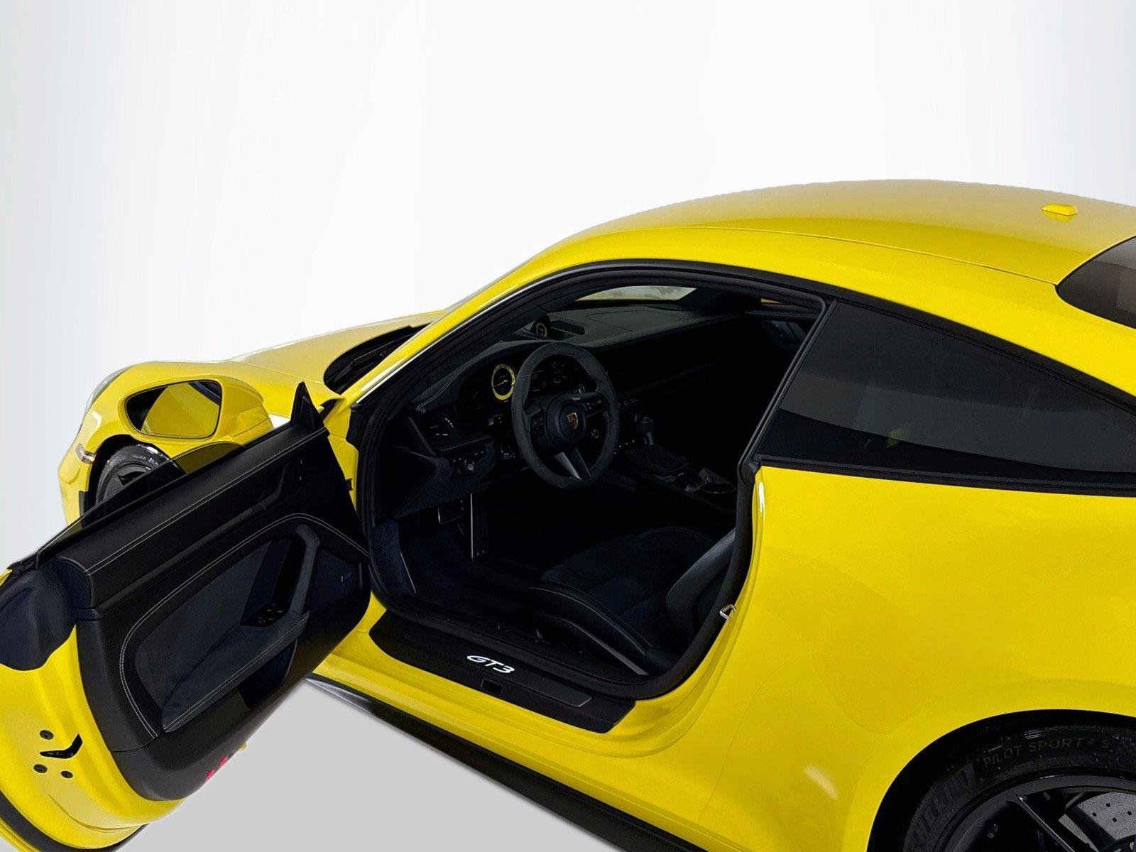 Used 2022 Racing Yellow Porsche GT3 | PCCB | PDLS+ | Matte Carbon Trim | Exclusive Design Taillights image 11