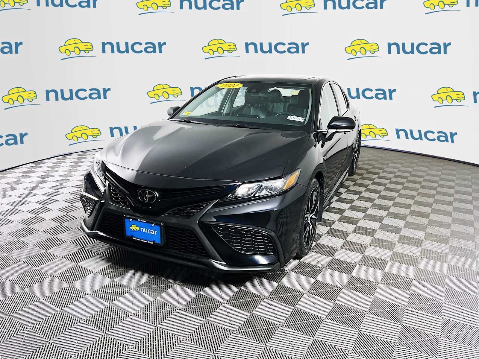 Used 2022 Midnight Black Metallic Toyota SE image 3