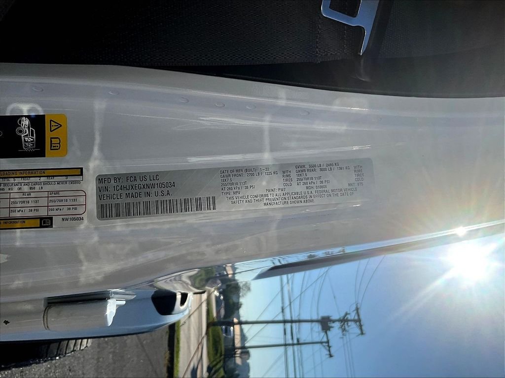 Used 2022 White Jeep Unlimited Sahara image 22