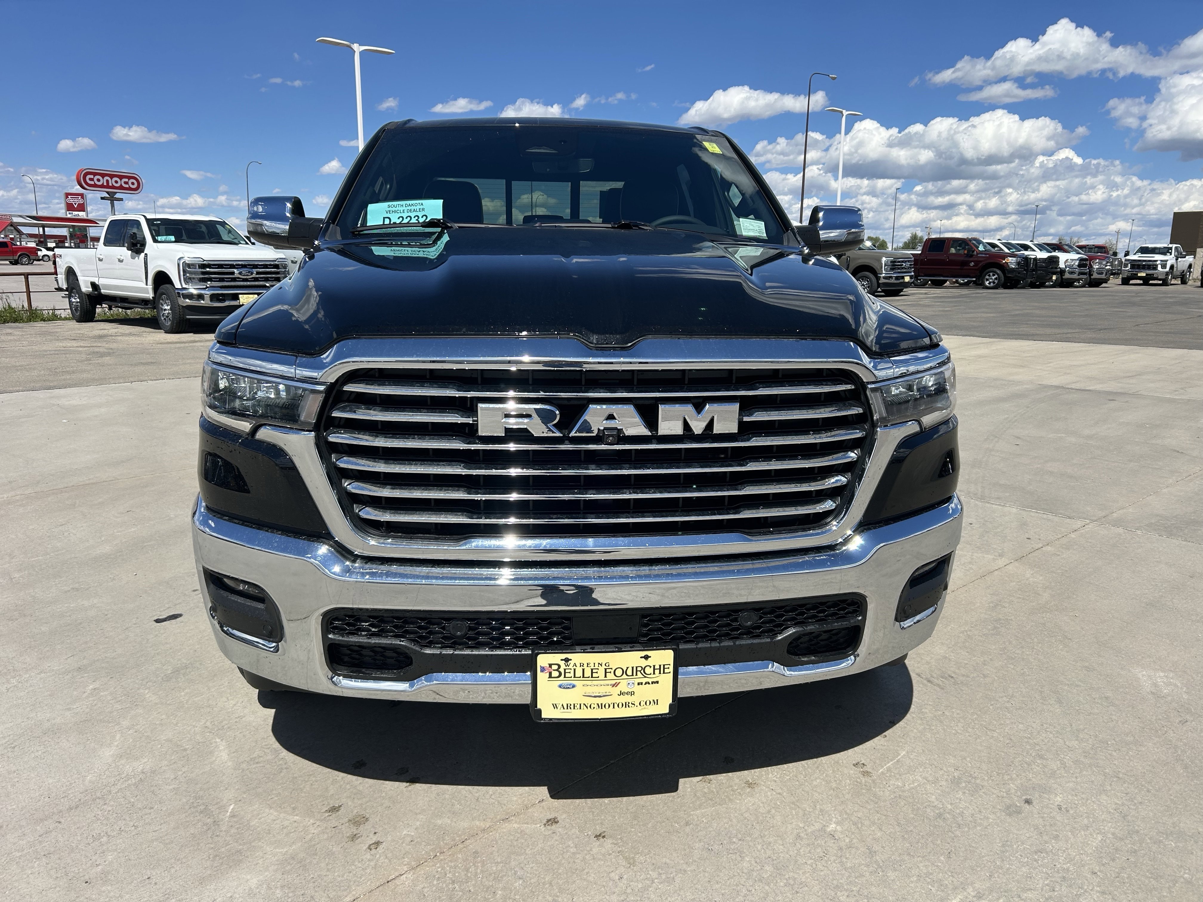 New 2026 Diamond Black Crystal Pearlcoat Ram Laramie image 2
