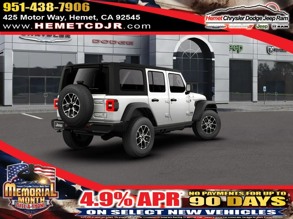 New 2026 Bright White Clear-Coat Exterior Paint Jeep Sport S image 25