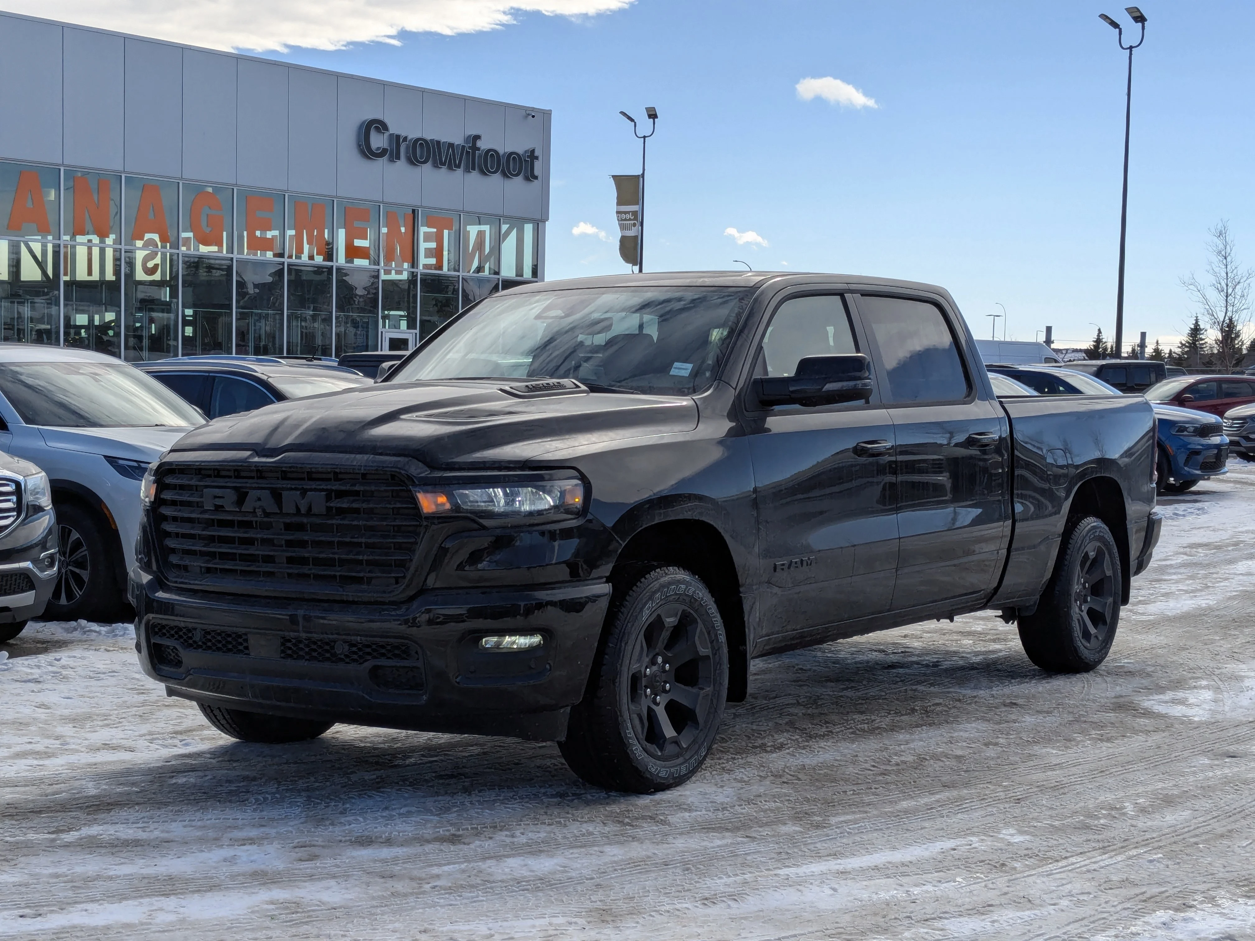 New 2026 Black RAM Sport - Panoramic Sunroof - Sport Performance Hood - Hurricane Turbo - 3.92 Axle & More! image 4
