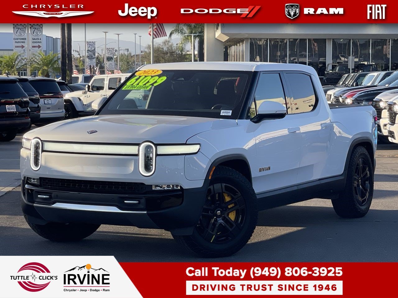 Used 2023 Glacier White Rivian Adventure image 1