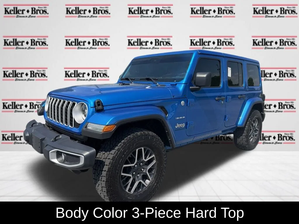 Used 2024 Blue Jeep Sahara image 3