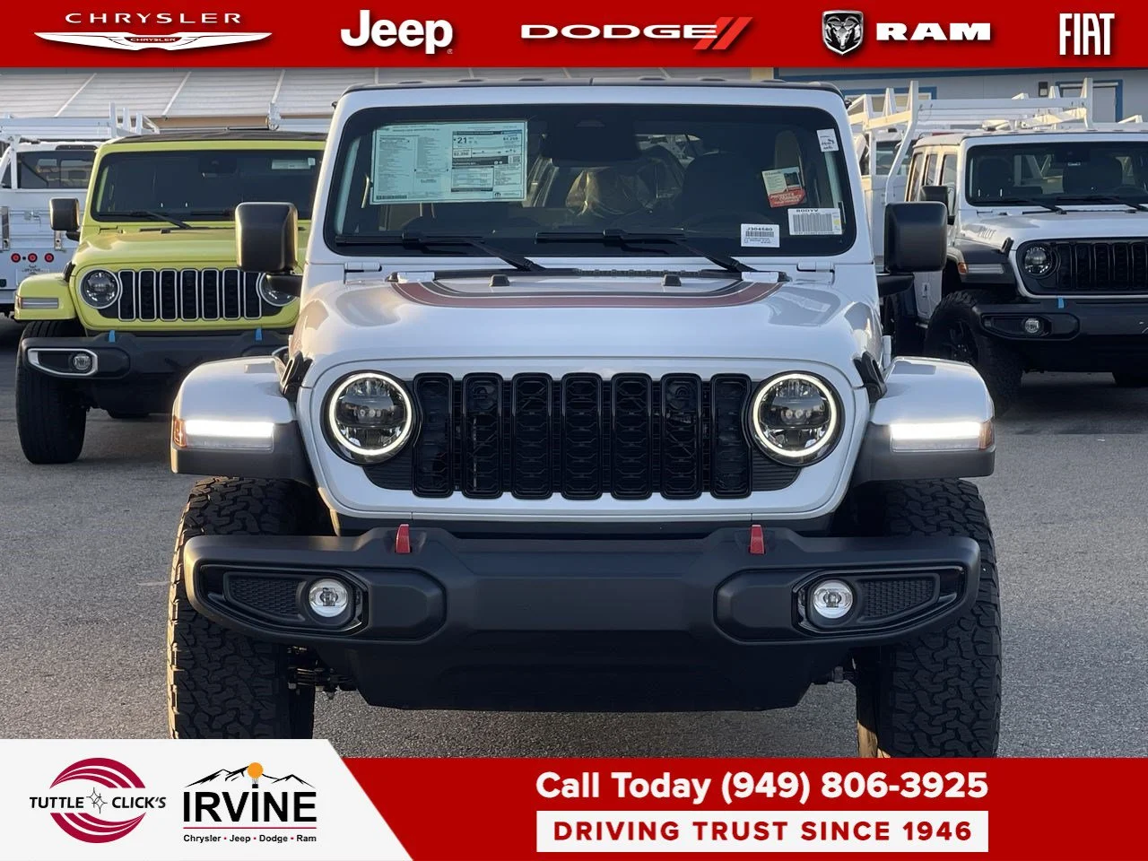 New 2026 Bright White Clear-Coat Exterior Paint Jeep America 250 image 6