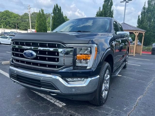 Used 2021 Antimatter Blue Metallic Ford Lariat image 2