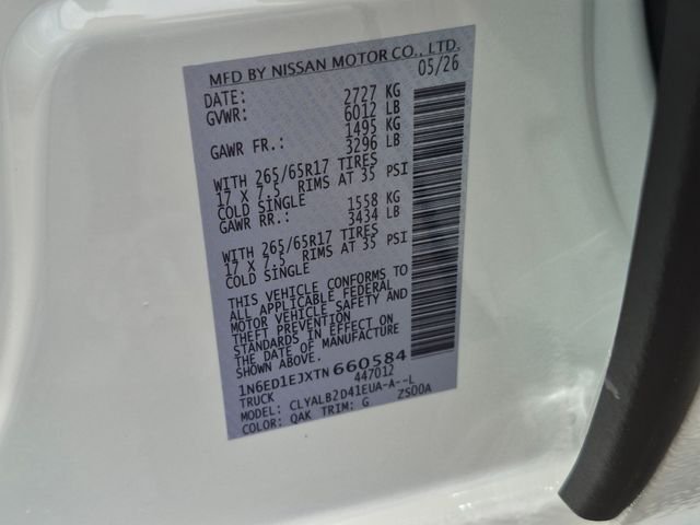 New 2026 White Nissan SV image 29