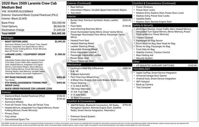 2020 RAM 2500 Laramie 4X4 Crew Cab SWB's photo