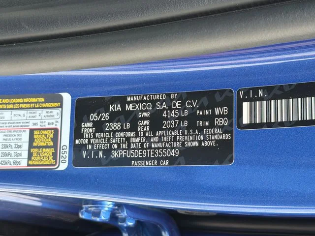 New 2026 Wave Blue Kia GT-Line image 25