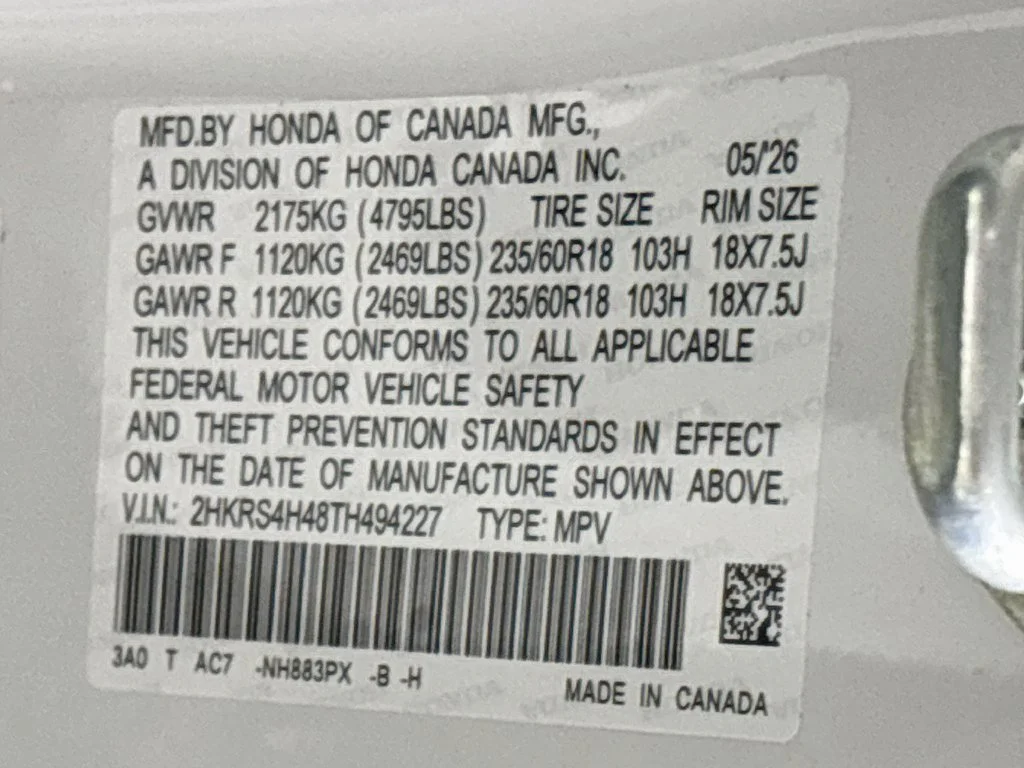 New 2026 Platinum White Pearl Honda EX image 25