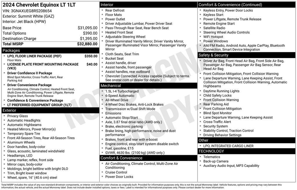 Used 2024 White Chevrolet LT image 25
