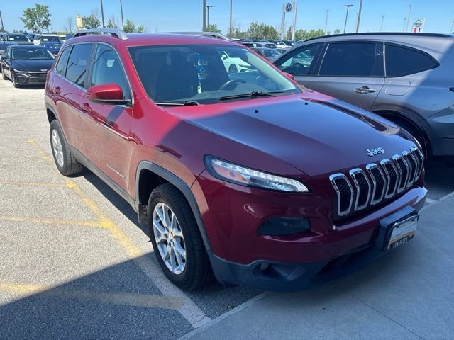 Used 2015 Deep Cherry Red Crystal Pearlcoat Jeep Latitude image 1
