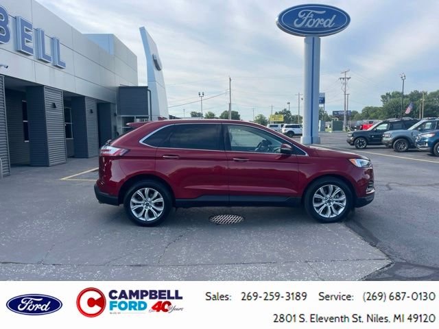Used 2019 Ford Edge Titanium with VIN 2FMPK3K90KBB12882 for sale in Niles, MI