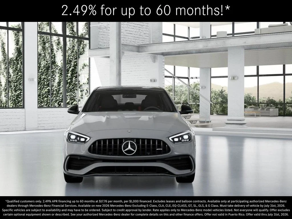 New 2026 MANUFAKTUR Alpine Grey Mercedes-Benz AMG® C 43 4MATIC Sedan image 7