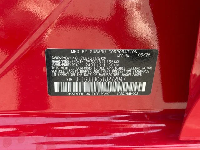 New 2026 PURE RED Subaru RS image 26