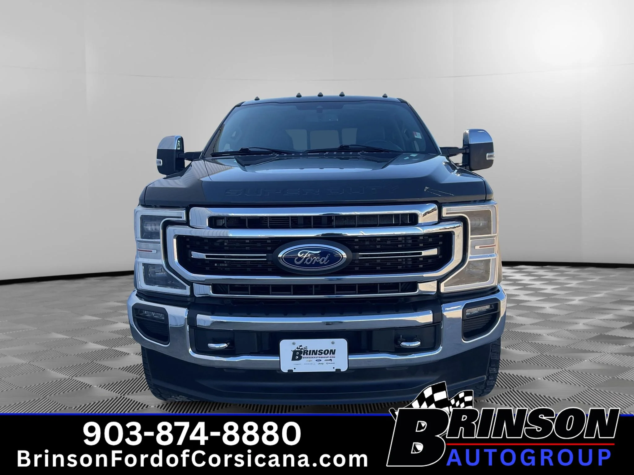 Used 2021 Lithium Gray Metallic Ford LARIAT image 2