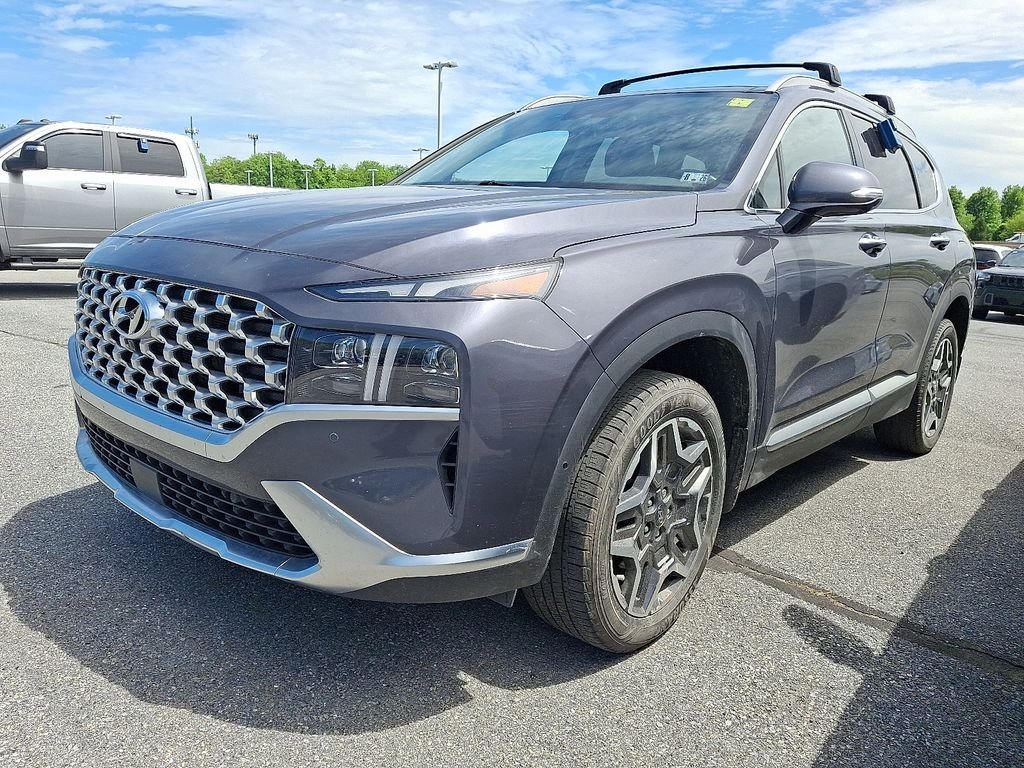 Used 2021 Blue Hyundai Limited image 3