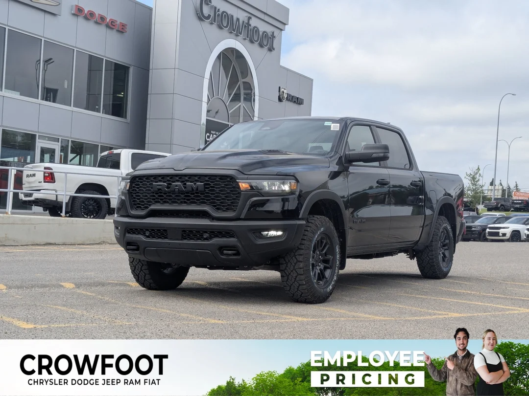 New 2026 Black RAM Rebel - - 4x4 - 420HP Turbo I6 - Adaptive Cruise Control - Park Assist & More! image 1