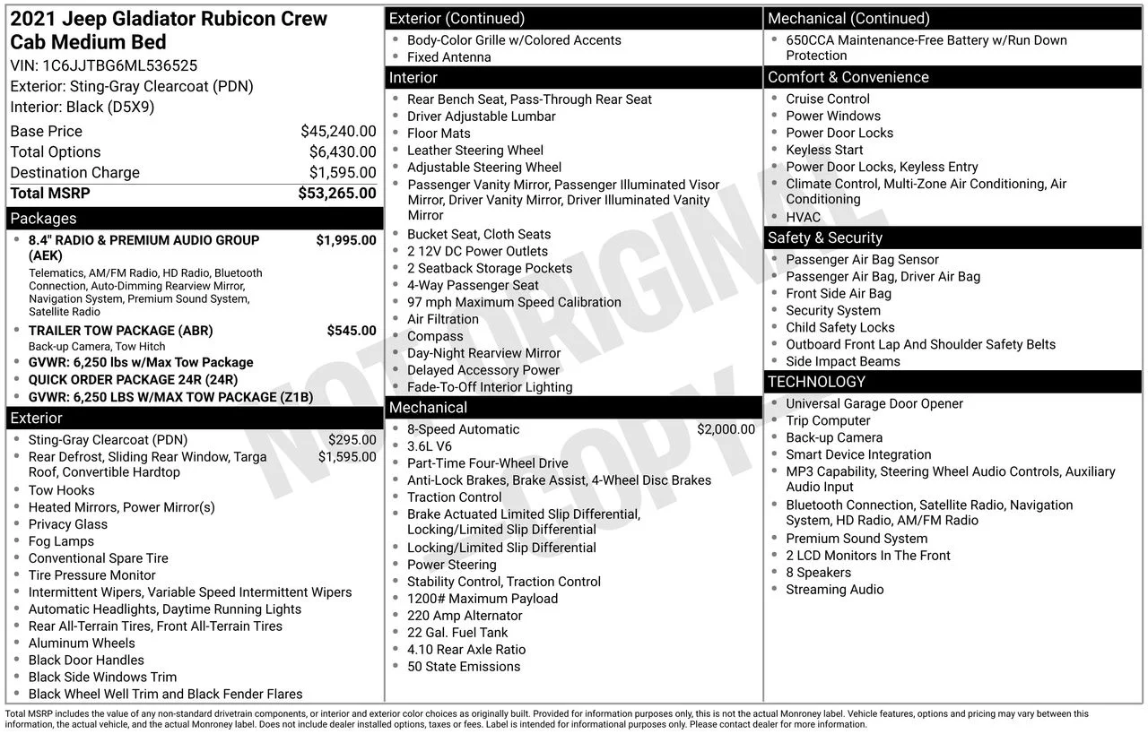 Used 2021 Gray Jeep Rubicon image 39