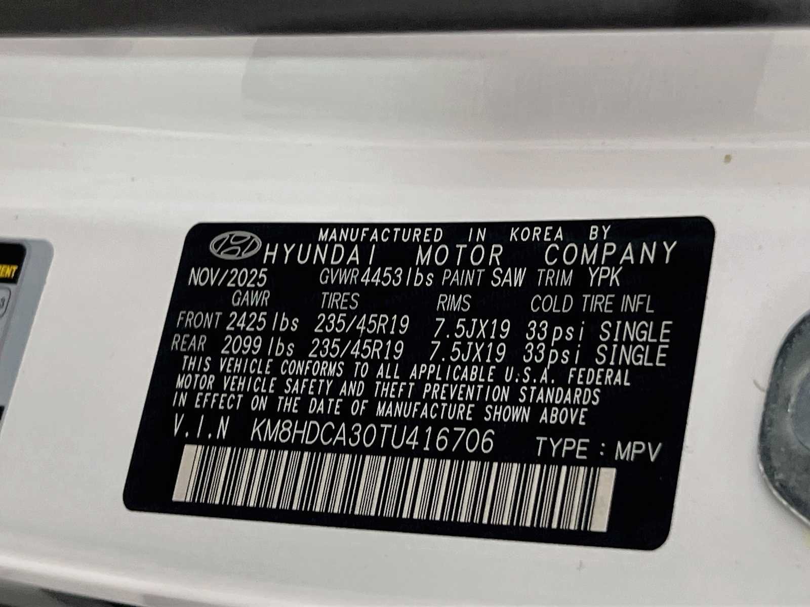 Used 2026 Atlas White Hyundai SEL Premium image 31