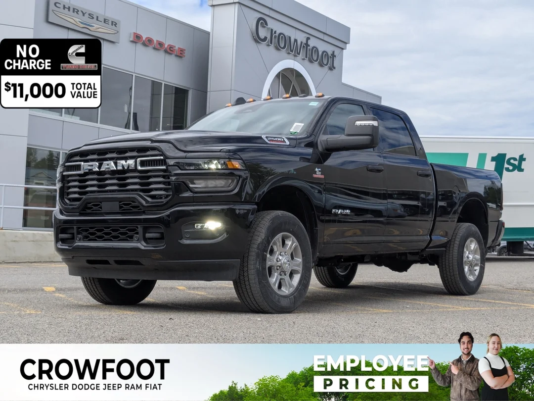 New 2026 Black RAM Big Horn - - 6.7L HO Diesel - 12 Nav - Sport App Pkg - 5th Wheel/Gooseneck Prep & More! image 1