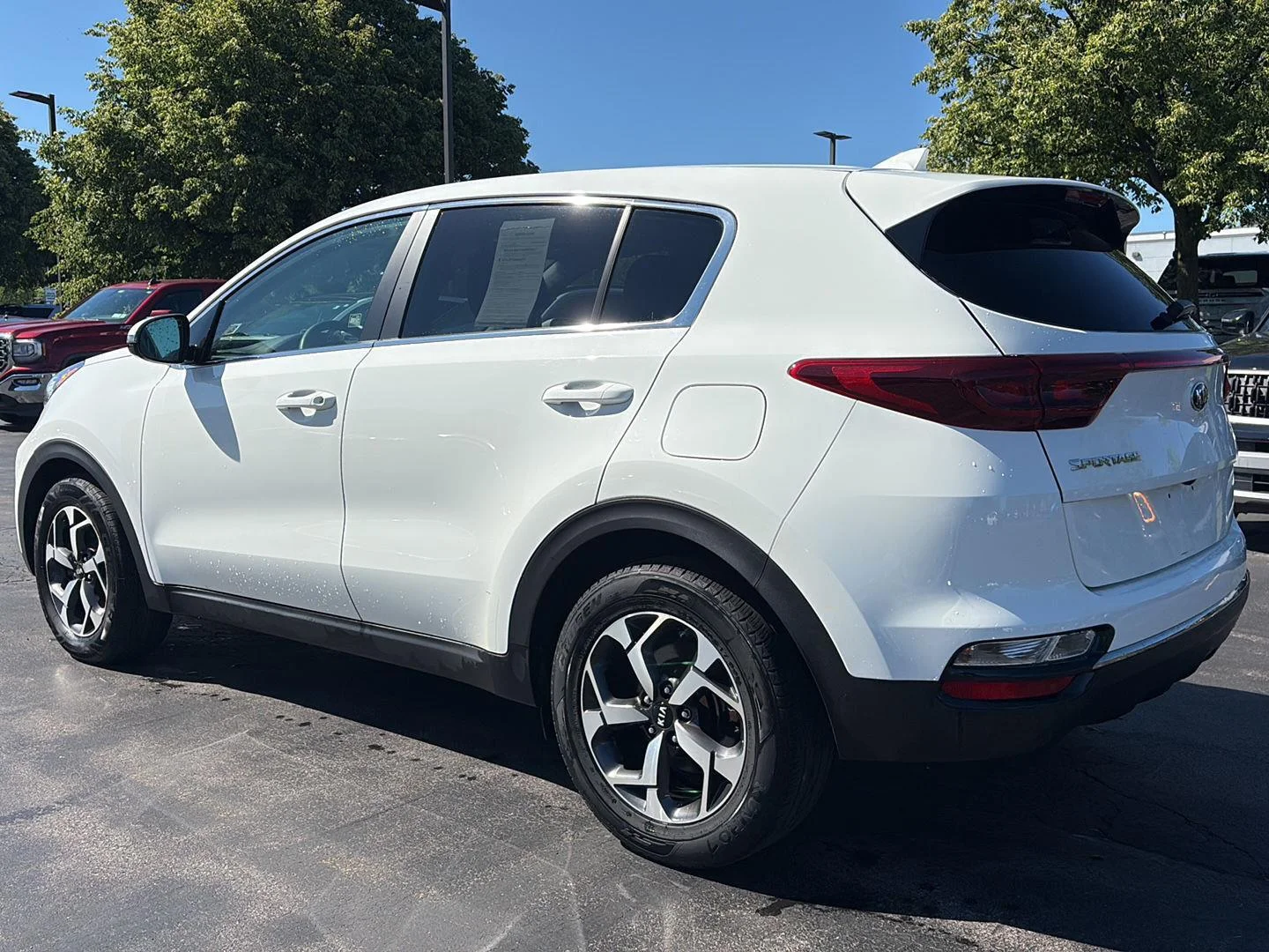 Used 2020 Clear White Kia LX image 4