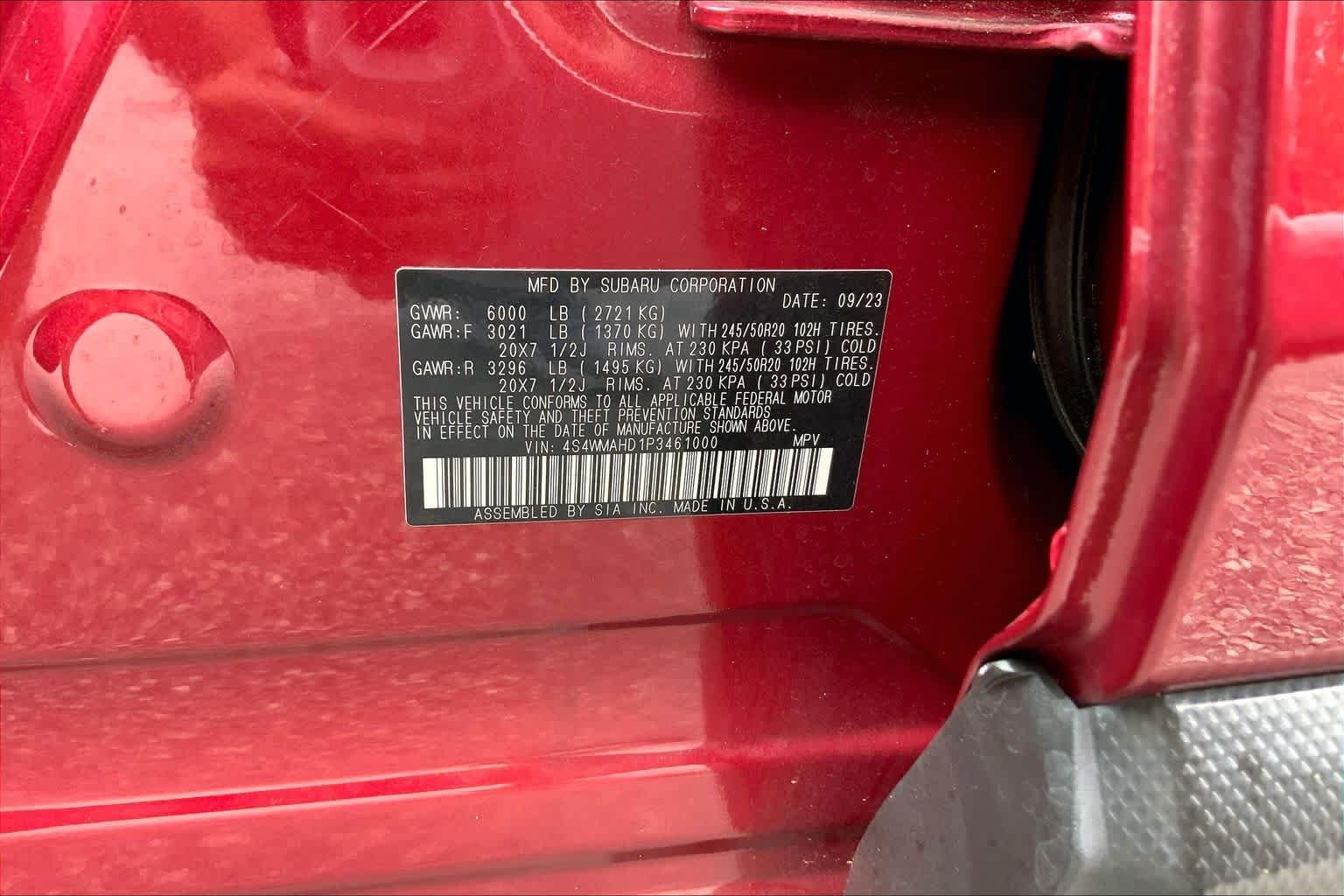 Used 2023 Crimson Red Pearl Subaru Onyx Edition image 29