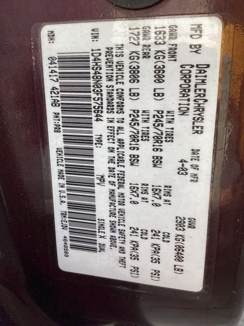Used 2003 Maroon Dodge SLT image 21