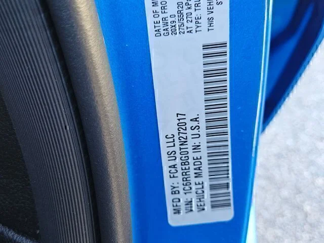 New 2026 Hydro Blue Pearl-Coat Exterior Paint RAM Big Horn/Lone Star image 17