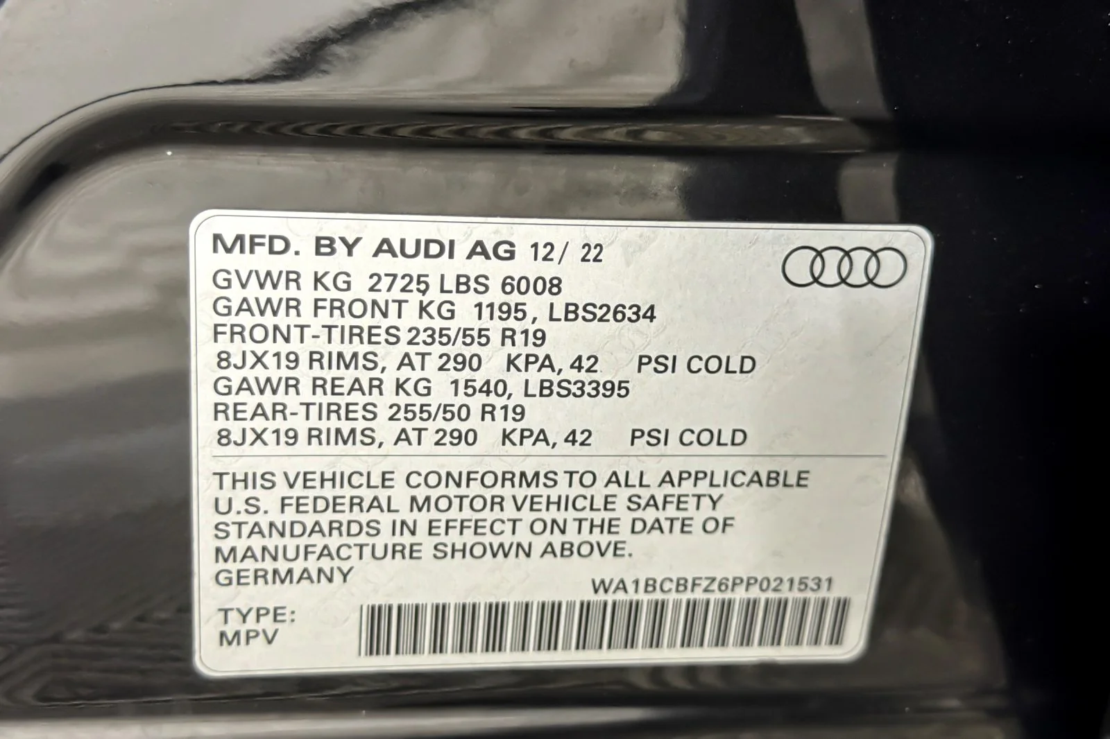 Used 2023 Mythos Black Metallic Audi Premium Plus 40 RWD image 27