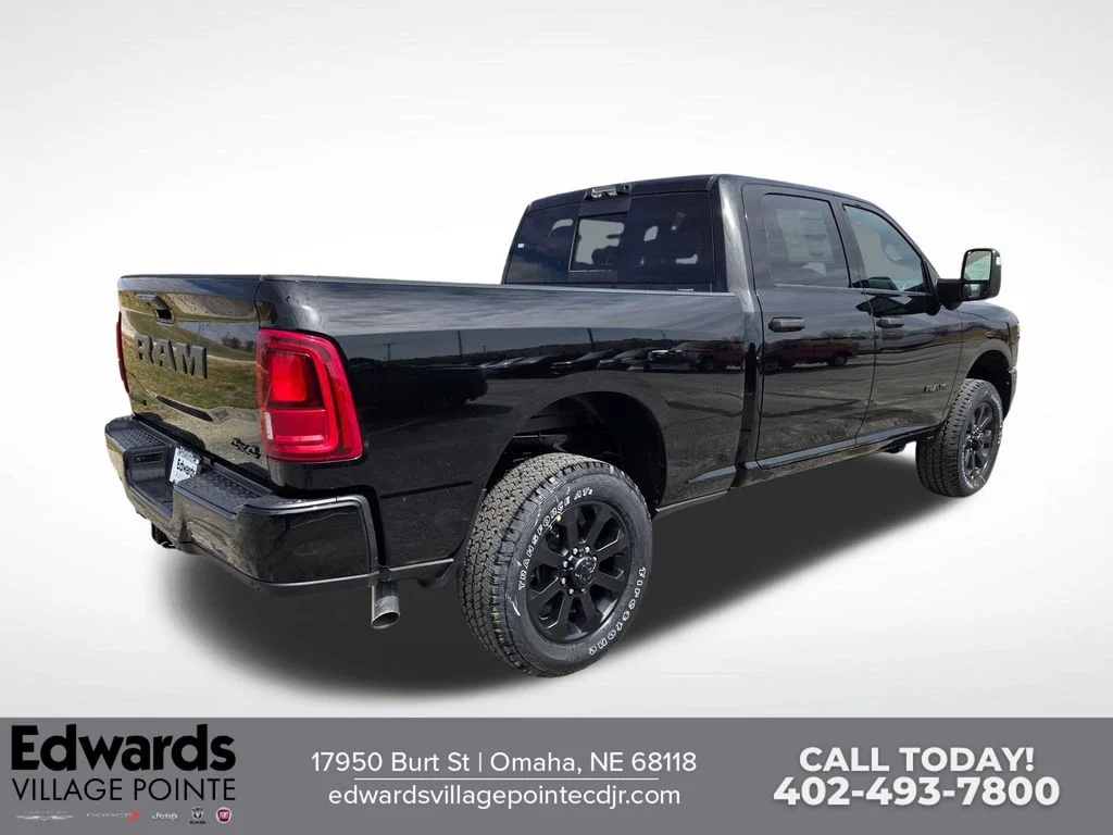 New 2026 Diamond Black Crystal Pearl-Coat Exterior Paint RAM Big Horn image 3