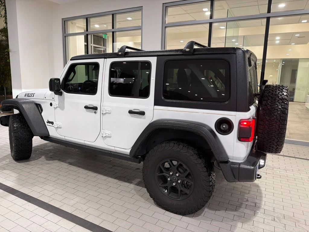 Used 2024 Bright White Clearcoat Jeep Sport image 4