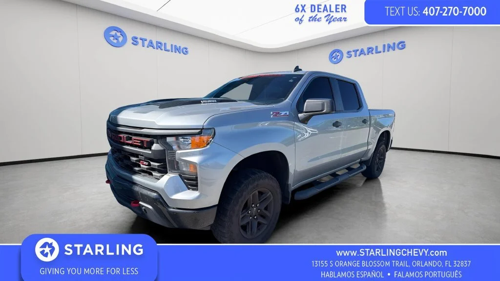 Used 2024 Sterling Gray Metallic Chevrolet Custom Trail Boss image 1