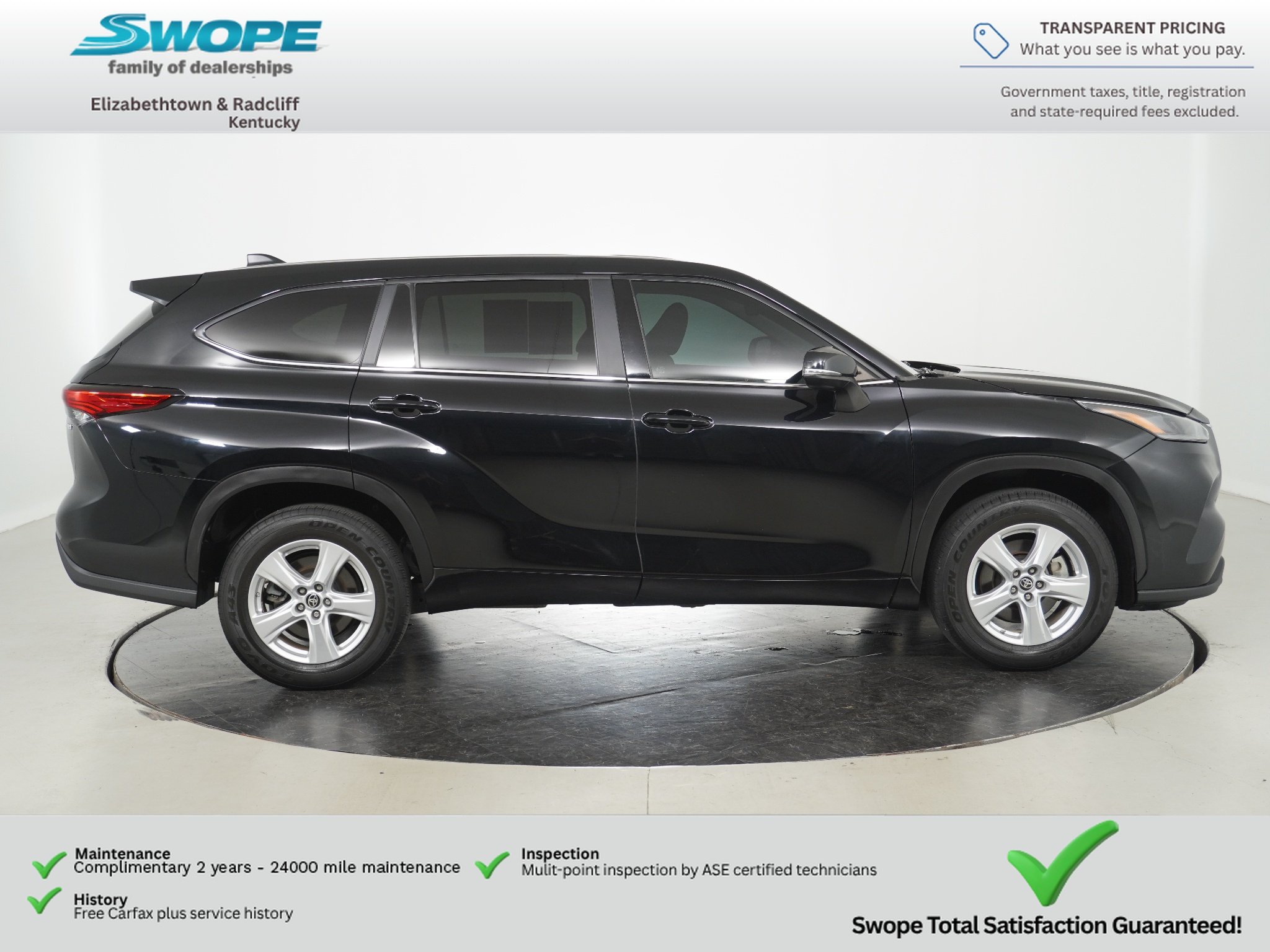 Used 2023 Midnight Black Metallic Toyota Hybrid LE image 3