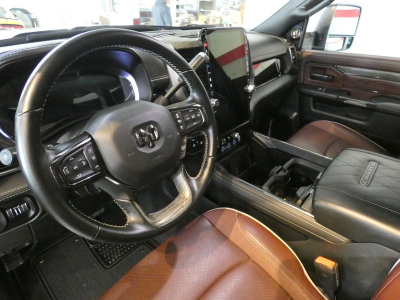 Used 2025 DIAMOND BLACK CRYSTAL PEARLCOAT Ram Limited Mega Cab 6