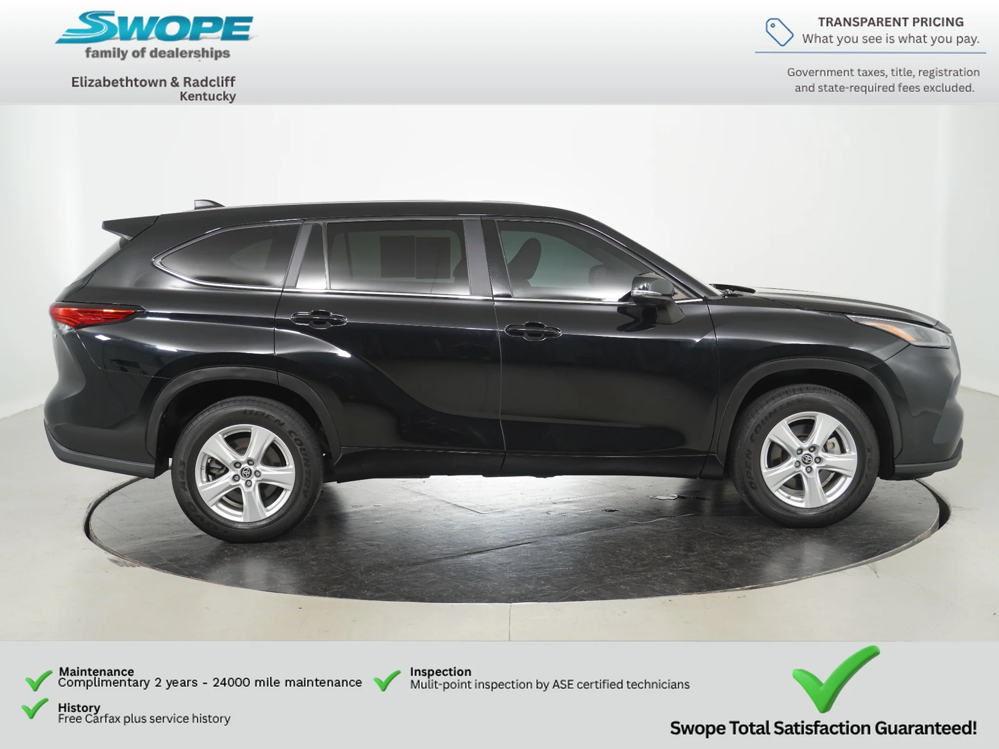 Used 2023 Midnight Black Metallic Toyota Hybrid LE image 3