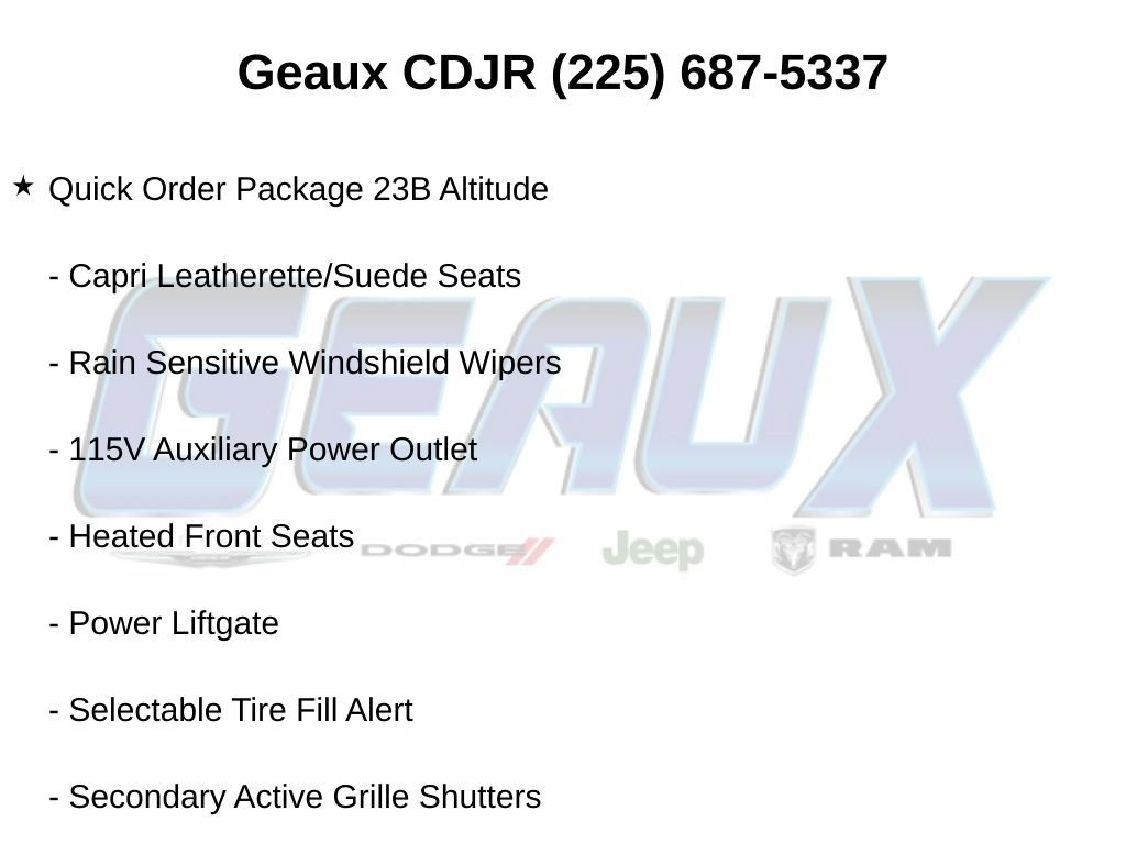 Used 2025 White Jeep Altitude image 9