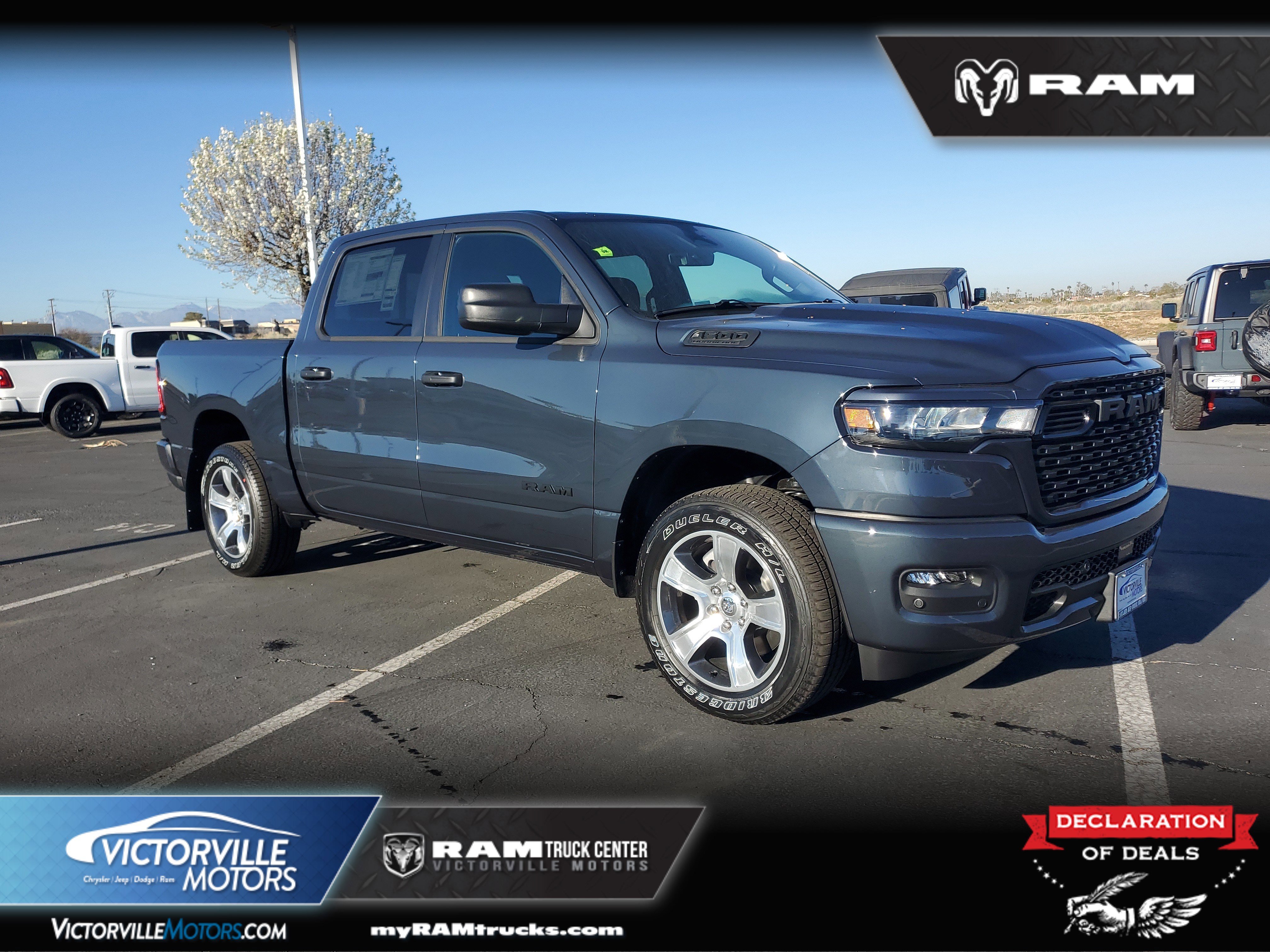Forged Blue Metallic Exterior Paint 2026 RAM 1500 Express Crew Cab 4WD Pickup Truck Four-Wheel Drive