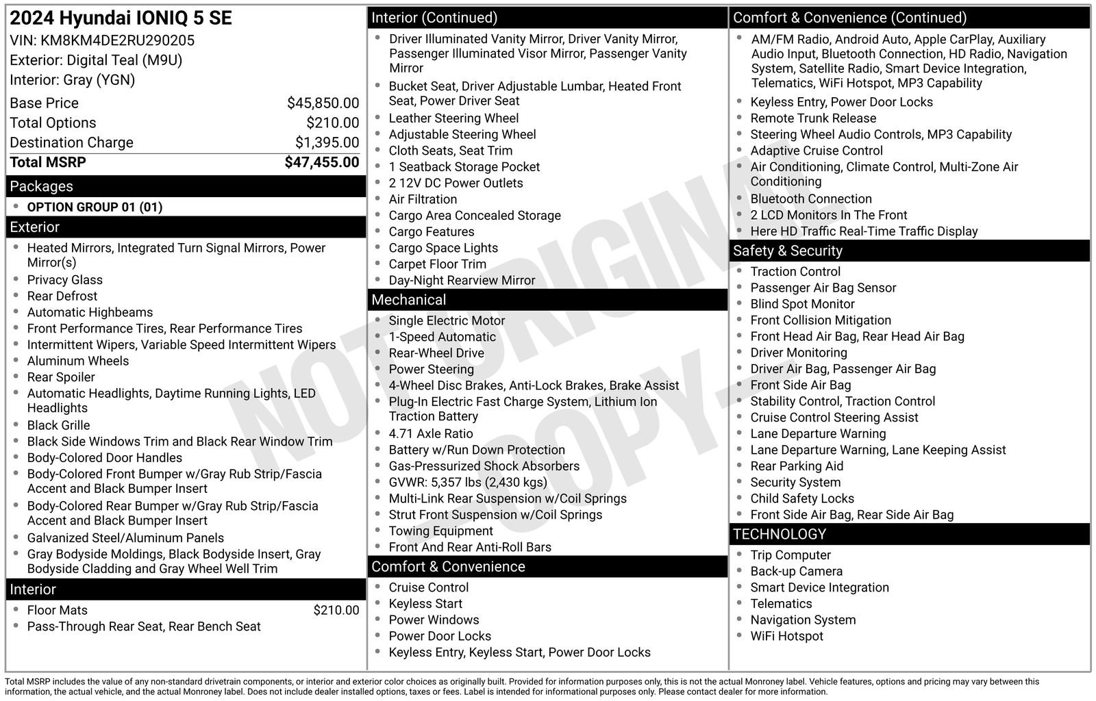 Used 2024 Green Hyundai SE image 1