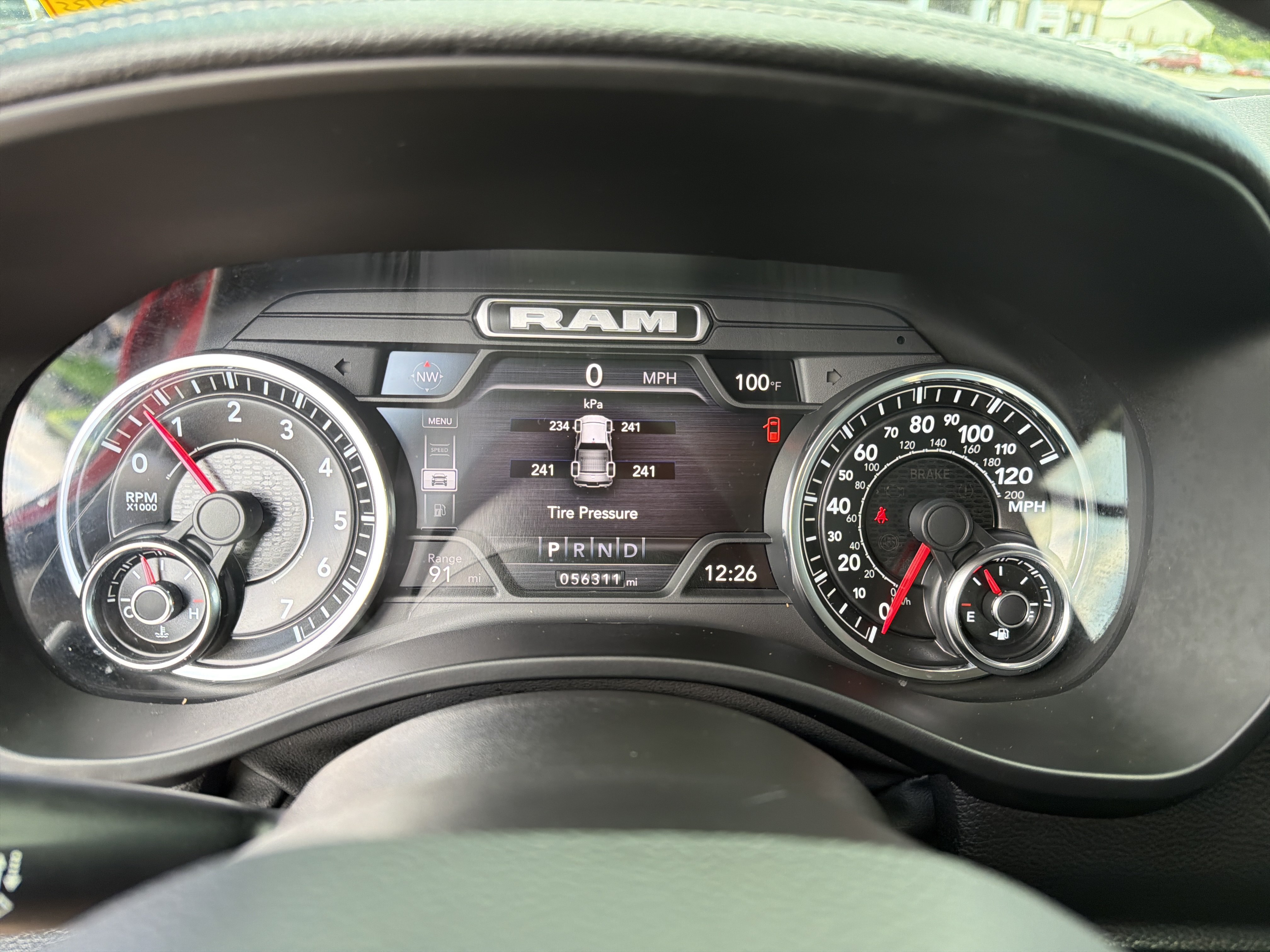 Used 2022 Flame Red Clearcoat Ram Laramie image 26