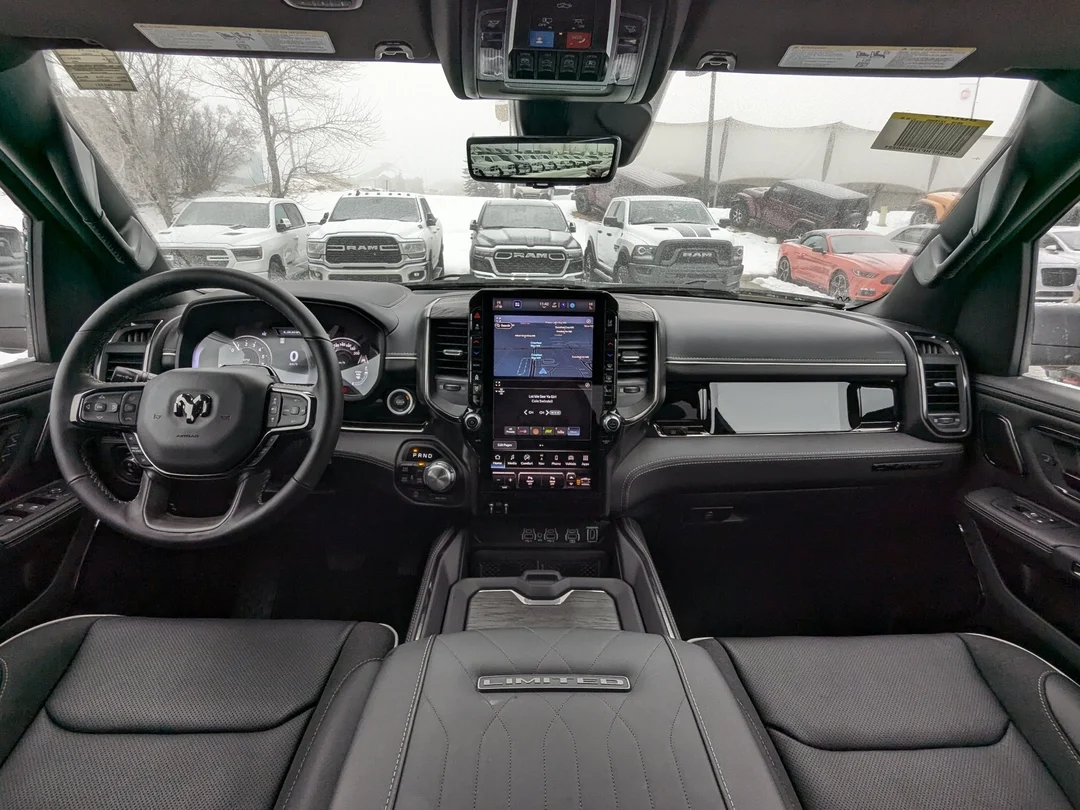 New 2026 Black RAM Limited - - Pano Sunroof - Heads Up Display - Rambox Cargo & More! image 28