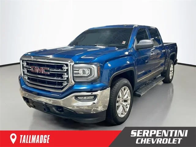 Used 2018 STONE BLUE METALLIC GMC SLT image 1