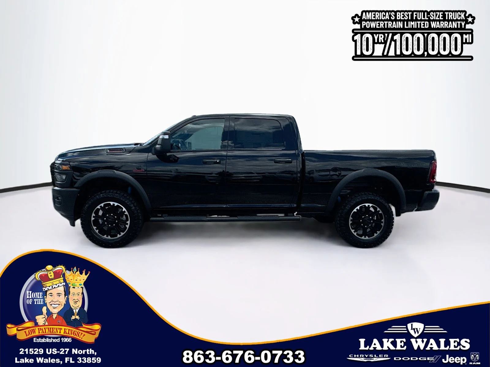 New 2026 Diamond Black Crystal Pearl-Coat Exterior Paint RAM Warlock image 3